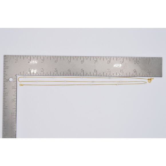 Trifari Vintage Station Necklace Gold Chain Clear Crystal Beaded Signed Bin6B - Picture 12 of 12